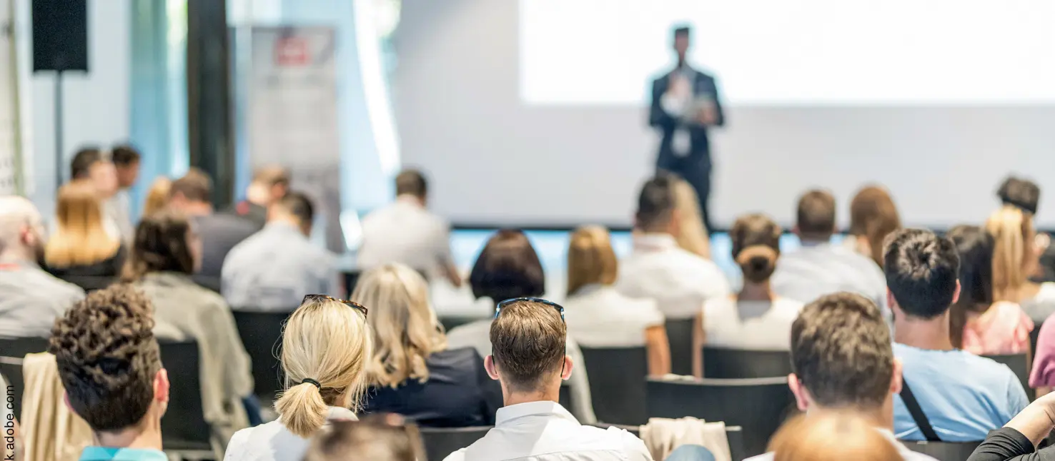 Vortrag vor Publikum