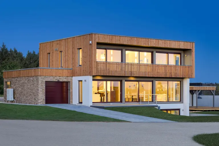 Musterhaus mit Holzdesign