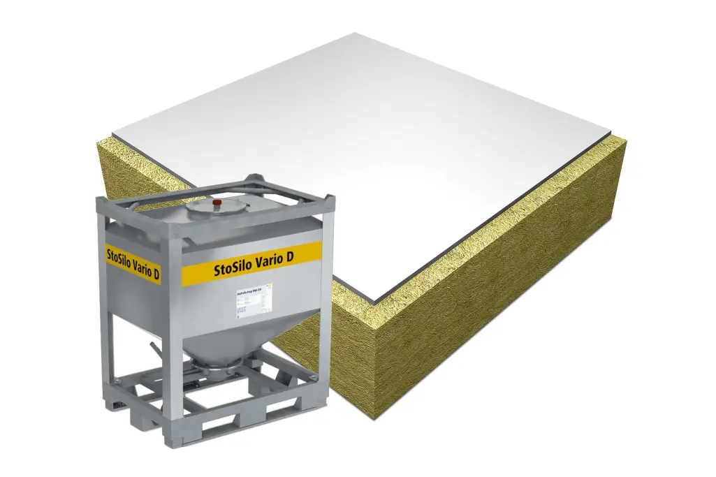 grundierte Mineralwolleplatte