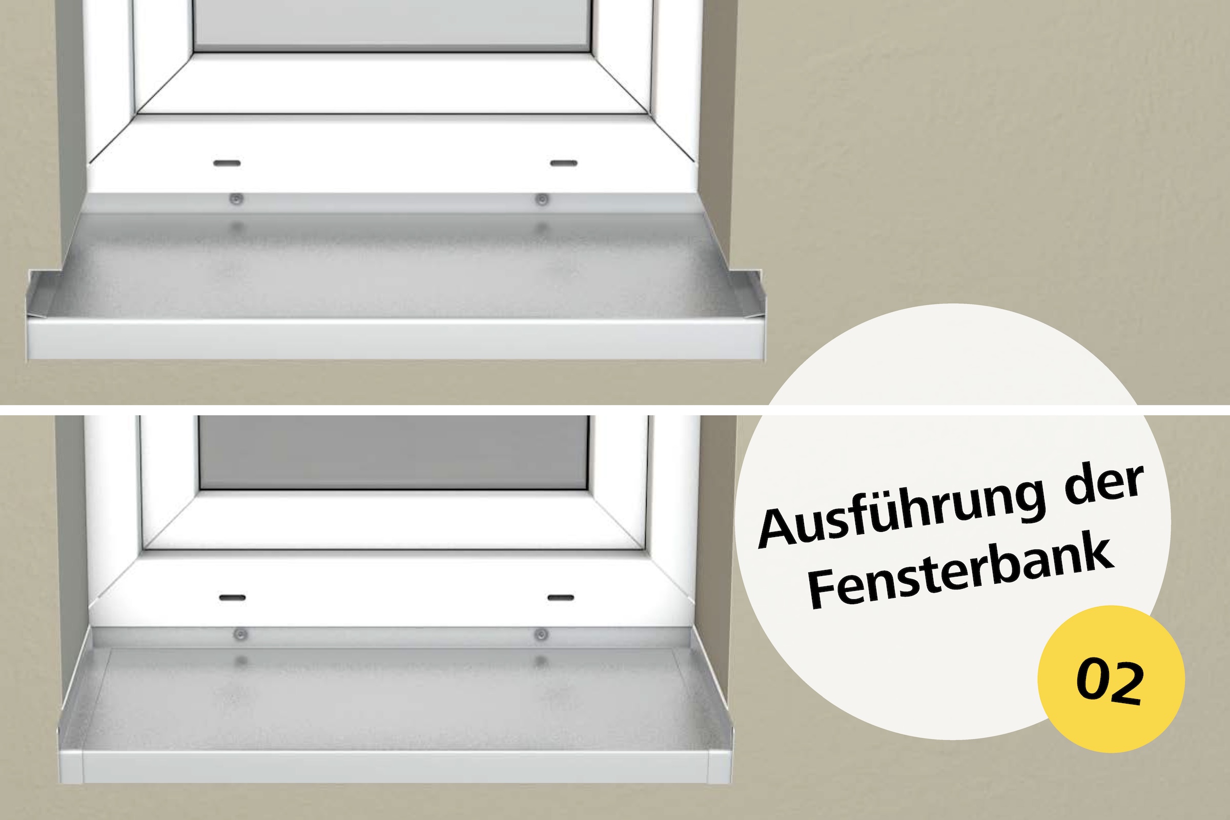 bdichtungssystem für die fachgerechte Ausführung der Fensterbank