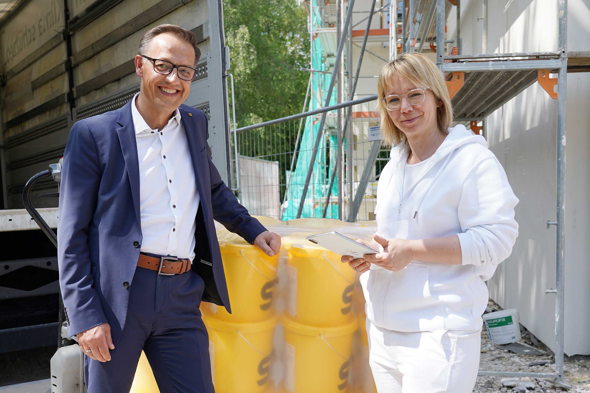 Baustelle Lieferung