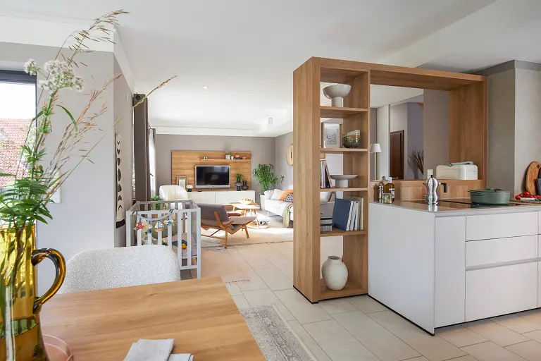 Offener Wohn- und Essbereich