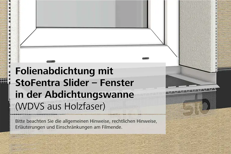 Folienabdichtung Fensterbank