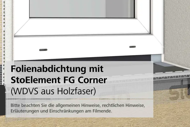Folienabdichtung Fensterbank
