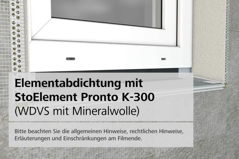 Elementabdichtung Fensterbank