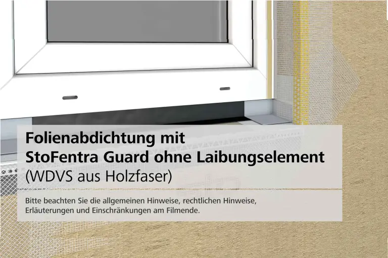 Folienabdichtung Fensterbank