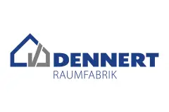 Das Logo des Fertighausherstellers Dennert Raumfabrik