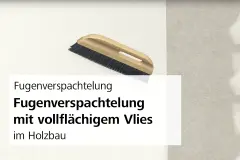 Fugenverspachtelung mit Vlies