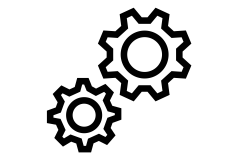 Piktogramm Zahnrad