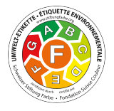 Umwelt-Etikett CH F farbig